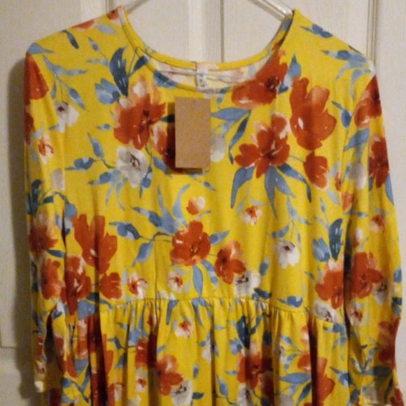 Floral baby doll top - Picture 1 of 2